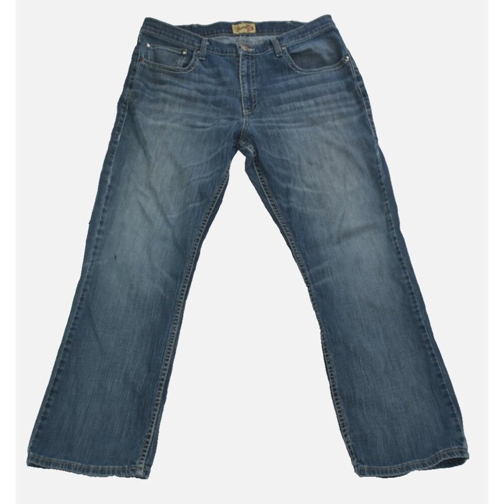 Wrangler 20X Jeans Men’s 38x32 Blue Vintage Boot Cut Denim Cowboy Style 42 Flaws - Picture 2 of 16